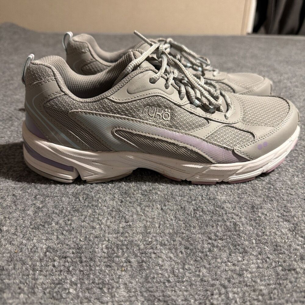 Ryka Impress Walking Sneaker Womens Size 10 M Gray Lace Up Memory Foam